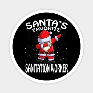 Santas Favorite Sanitation Worker Christmas Magnet